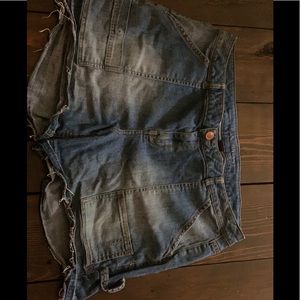 Lane Bryant jean cargo shorts